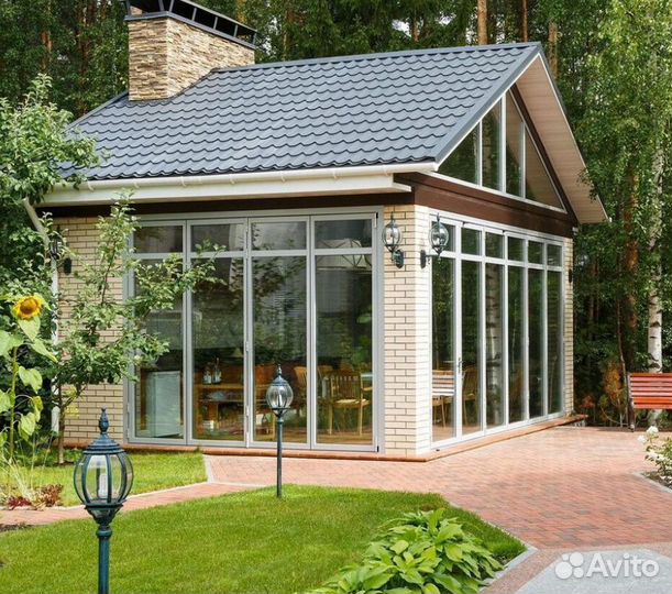 Пластиковые окна. Остекление домов коттеджей дач