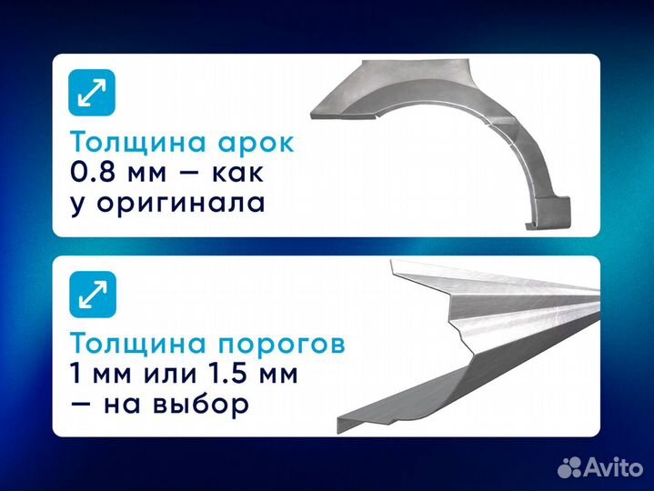 Комплект порогов на ваше авто с доставкой