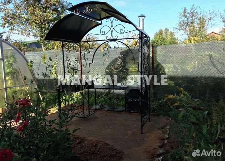 Мангал с крышей