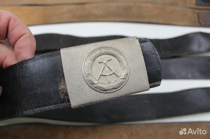 Ремень гдр кожаный