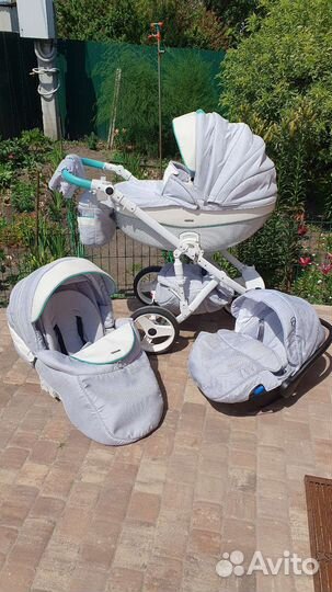 Коляска Adamex Monte Carbon 3 в 1