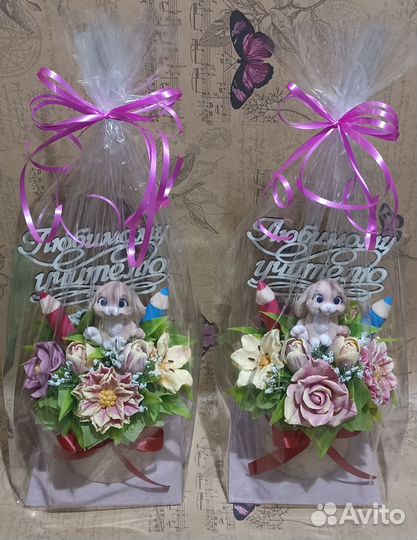 Букет на 1 сентября из мыла