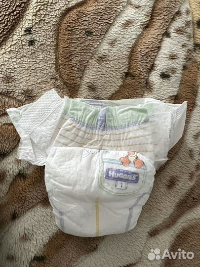 Памперсы детские huggies Elite размер 1 (3-5 кг)