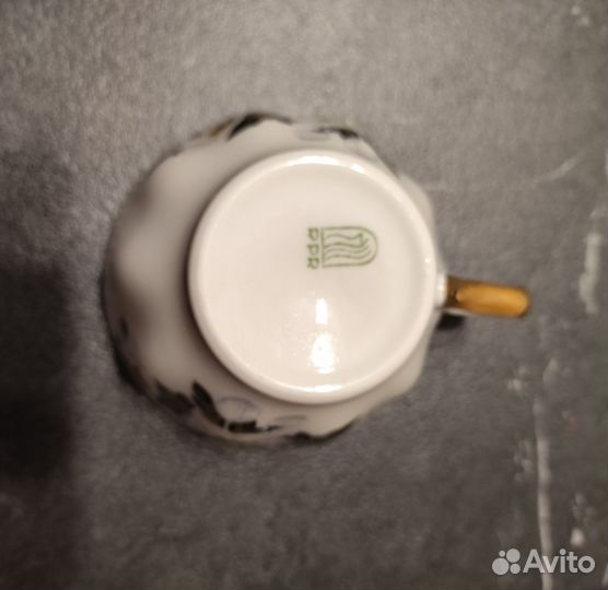 Чашка с блюдцем фарфор