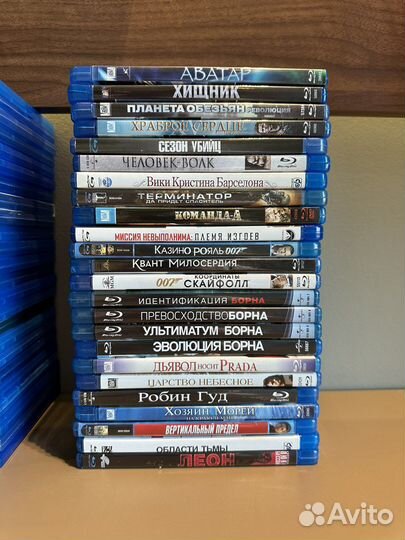 Коллекция дисков Blu-Ray и DVD