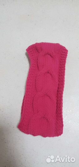 Повязка на голову вязаная