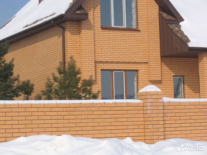 Кирпич облицовочный соломенный