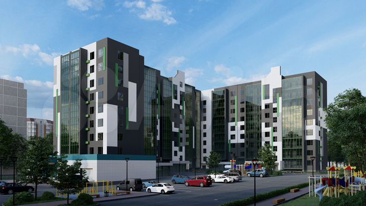 2-к. квартира, 61,2 м², 5/9 эт.