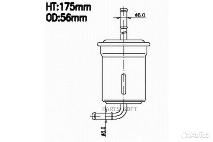 JS asakashi FS9054 Фильтр топливный