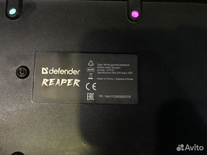 Игровая клавиатура Defender Reaper