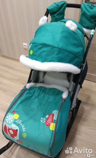Санки коляска ника kids