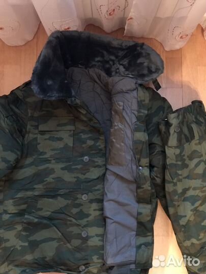 Камуфляж зимний (флора) новый 52-3