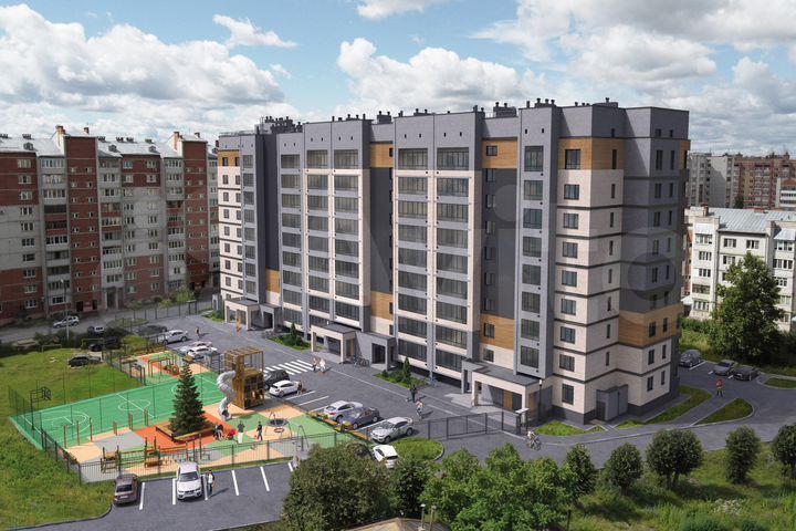 2-к. квартира, 73,3 м², 9/9 эт.