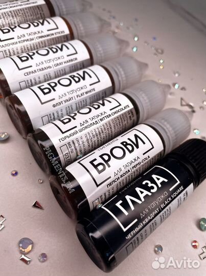 Пигменты Брови, Губы, Брови+ от Анны Куцеволовой