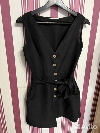 Комбинезон льняной Mango