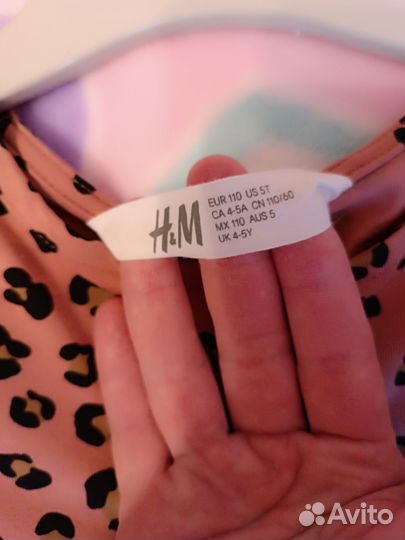 Комплект H&M платье и лосины для девочки 4-5 лет