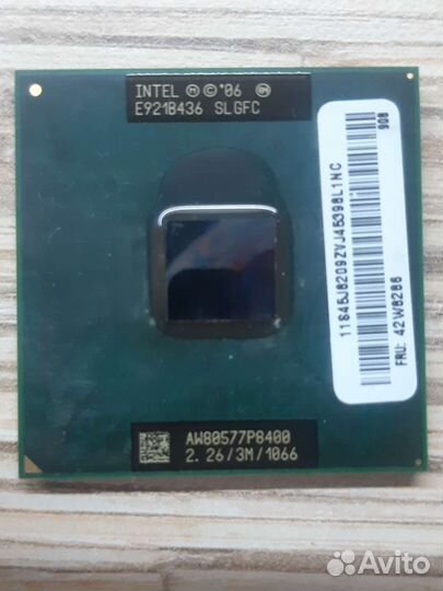 Процессор Intel p8400, t5450, celeron m550