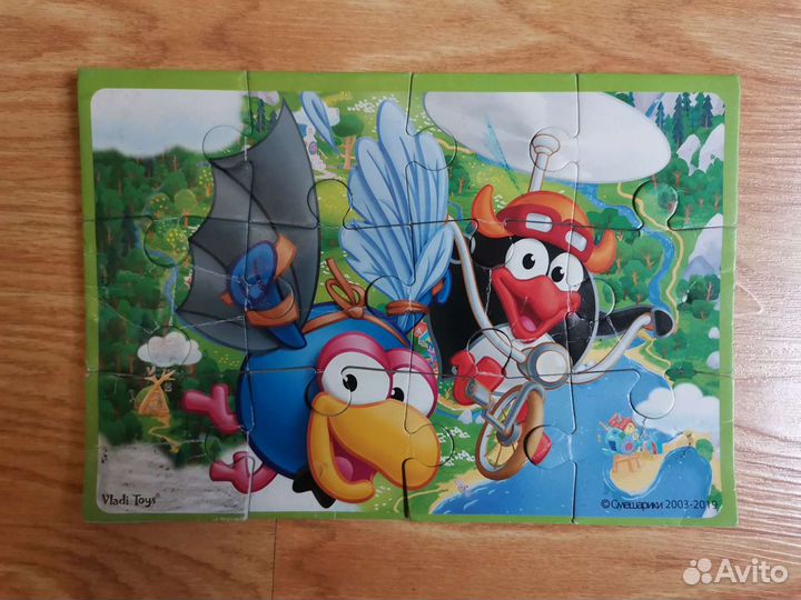 Пазл Смешарики мягкий, 12 больших элементов