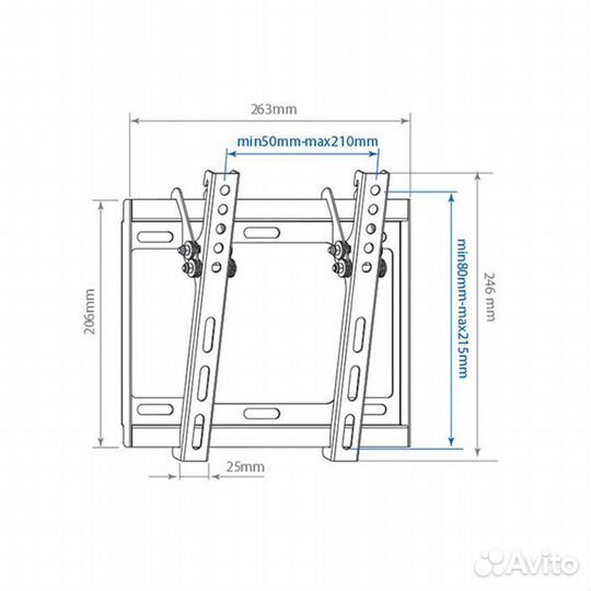 Кронштейн наклонный ARM Media steel-6 #203268