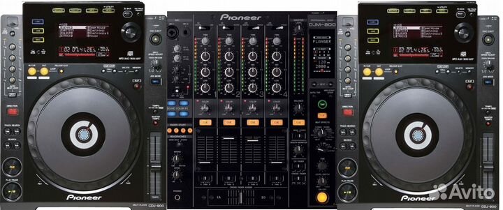 Pioneer CDJ 900 + DJM 800