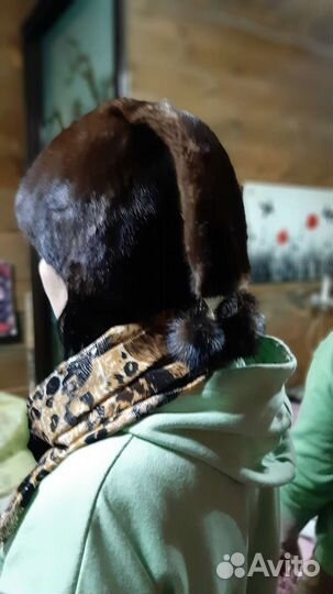 Шапка норковая женская