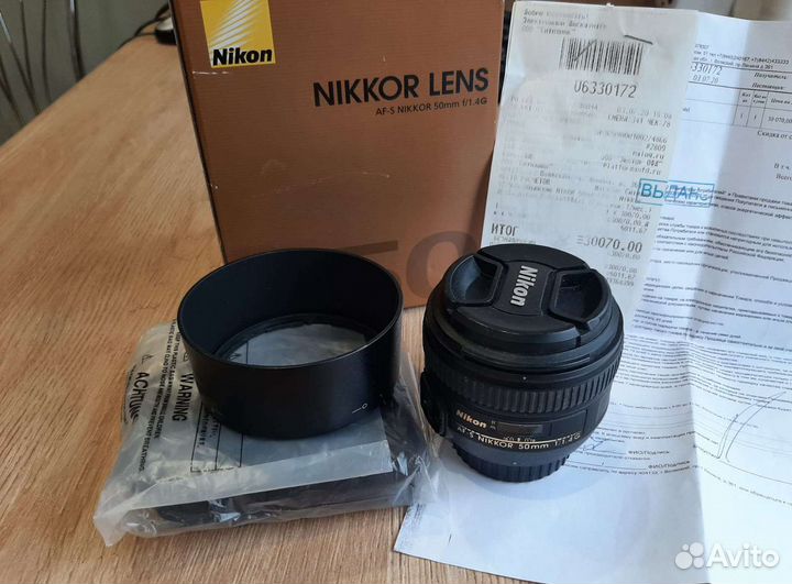 Объектив nikon 50mm f 1.4g af s nikkor