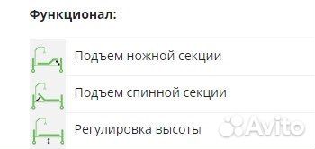 Медицинская кровать функциональная
