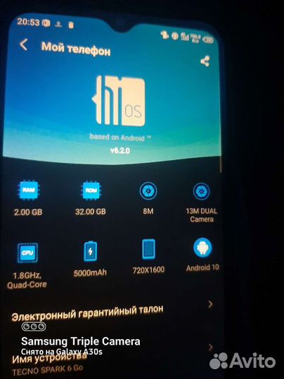 Techo spark 6 go