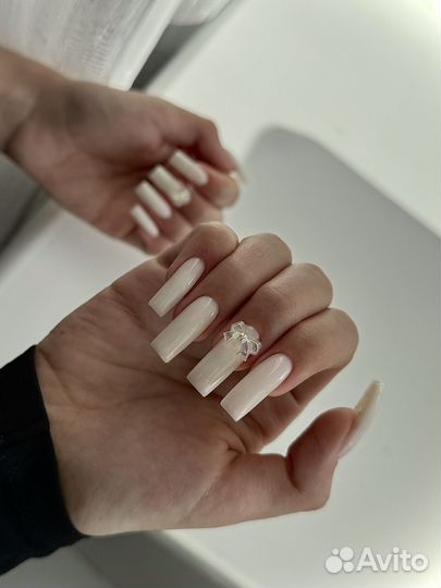 Маникюр наращивание ногтей