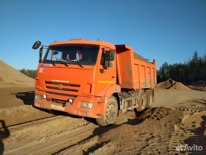 Доставка песка щебня