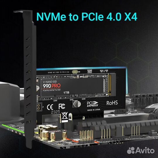 Переходник pci e- SSD m.2