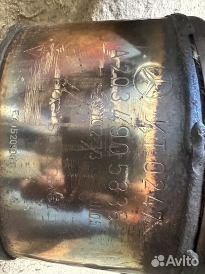 Выхлоп на mercedes w203