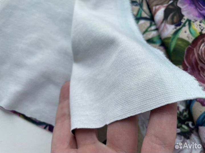 Ткань джерси Милано (новая) с цветам