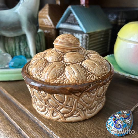 Шкатулка орехи СССР Конаково Зик