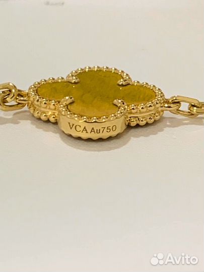 Браслет Van Cleef золотой