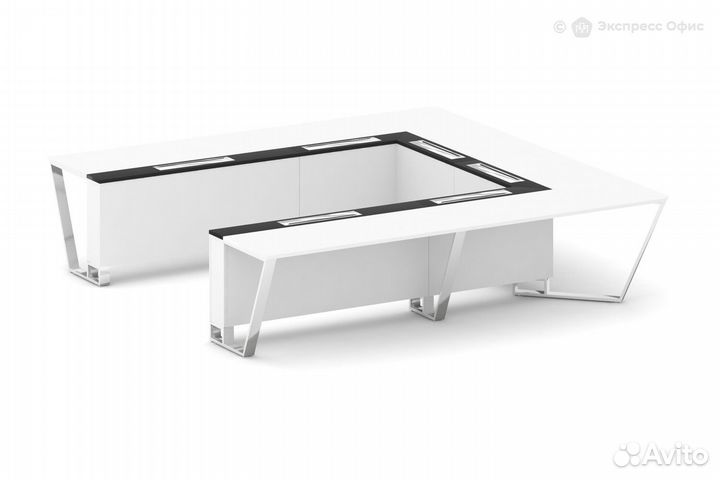 Стол для переговоров П-образный Steel Meet MM-PR.B.SP-11P