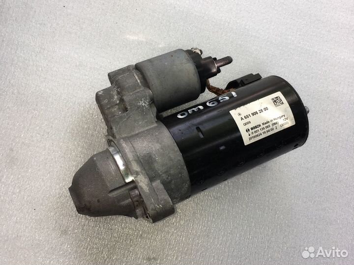 Стартер A6519062800 Mercedes om651
