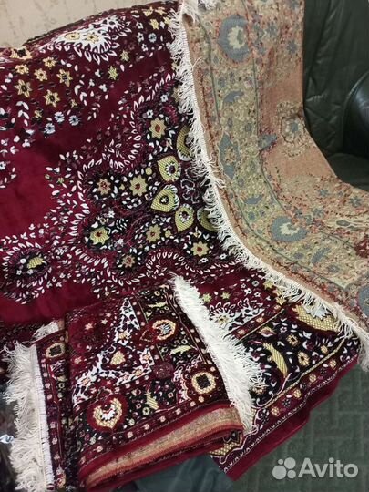 Комплект на мягкую мебель(покрывало+2 накидки)