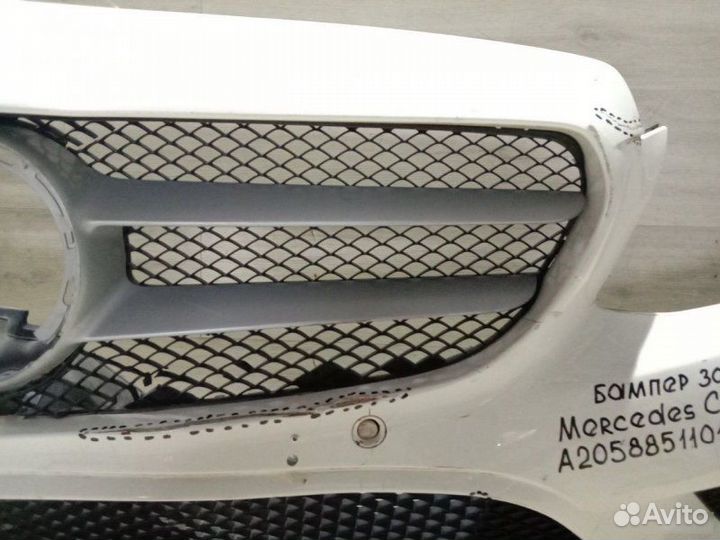 Бампер передний под парктроники Mercedes Benz C