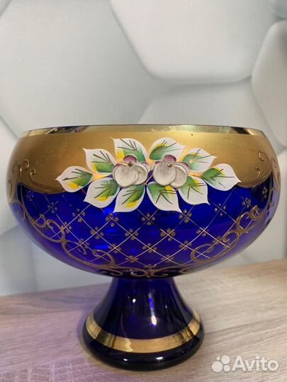 Ваза для фруктвов богемия