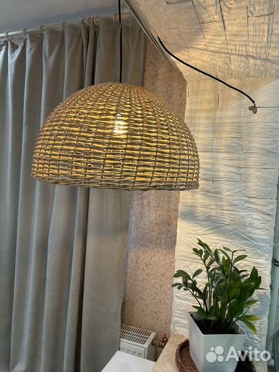 Абажур плетеный