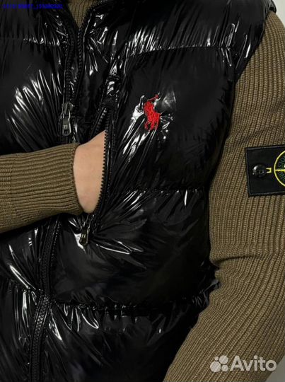 Уникальная жилетка Polo Ralph Lauren с глянцем