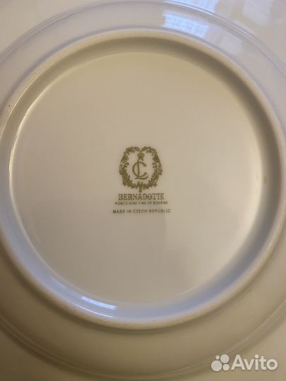 Тарелки суповые чехия новые Бернадотт цена за 6 шт