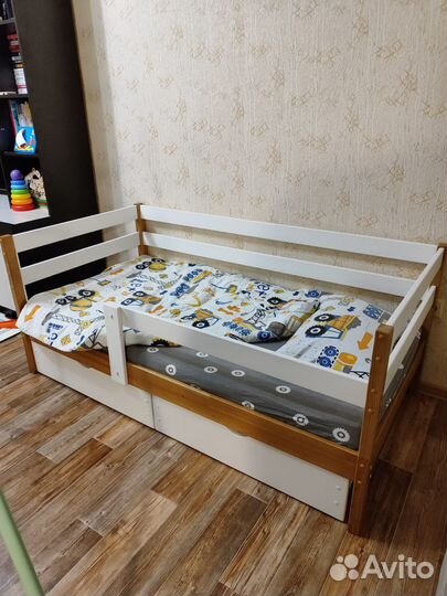 Детская кровать 160х80 с матрасом бу