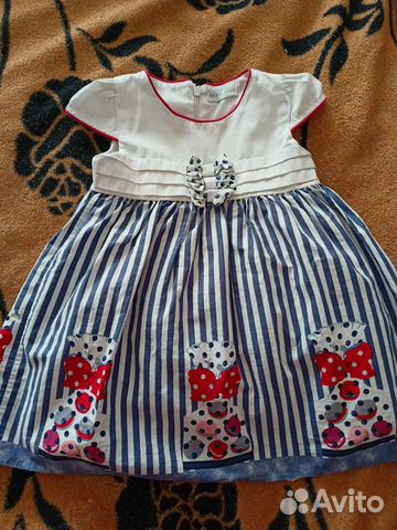 Детское нарядное платье 86