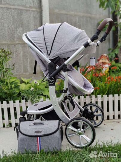 Коляска 2в1 Darex 608 Grey