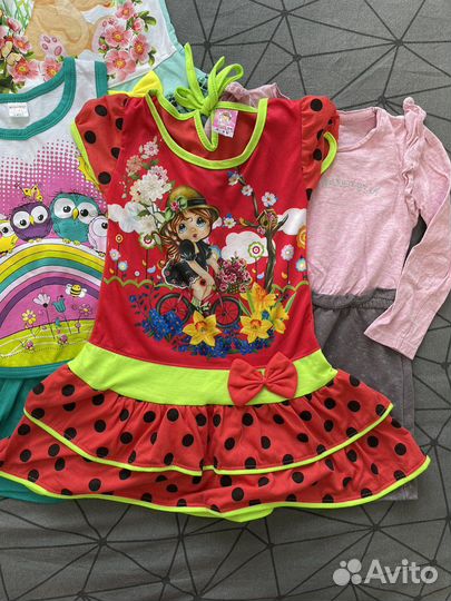 Вещи пакетом на девочку 92 98