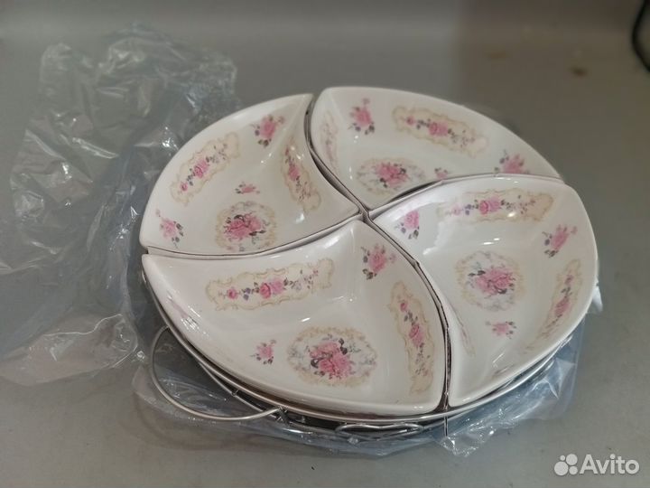 Менажница керамика новая