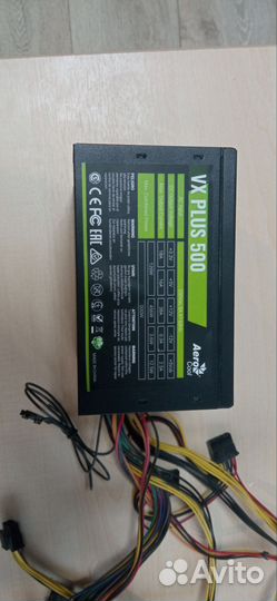 Блок питания aerocool vx plus 500w