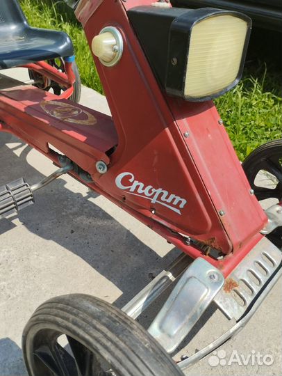 Автомобиль детский педальный Спорт времен СССР